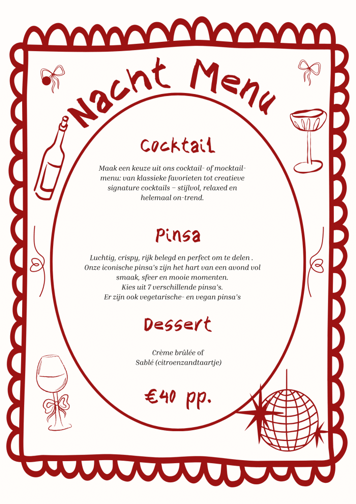 Nacht Menu 2025
